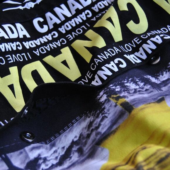 Robin Ruth Canada Shoulder Bag Black Yellow - Picture 4 of 8